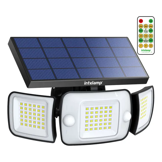 Intelamp Solar Light 1200lm Blanco 6500k Con Control Remoto