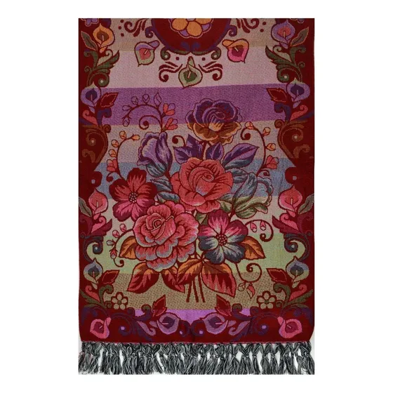 Rebozo Artesanal Mexicano - Flores