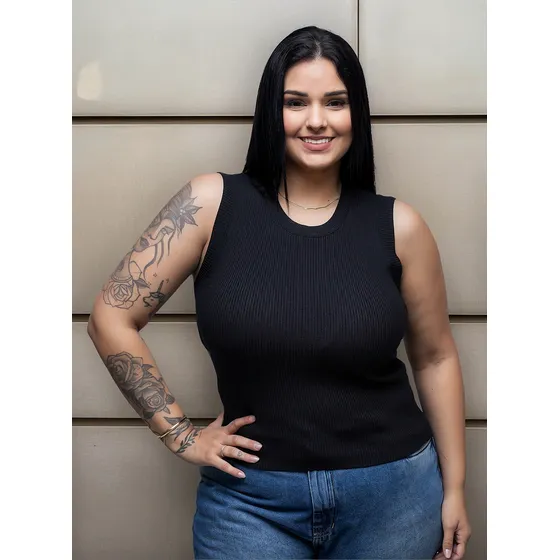 Regata Feminina Plus Size Modal Premium Verão