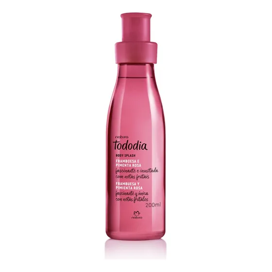 Body Splash Frambuesa Y Pimienta Rosa Tododia Natura 200ml