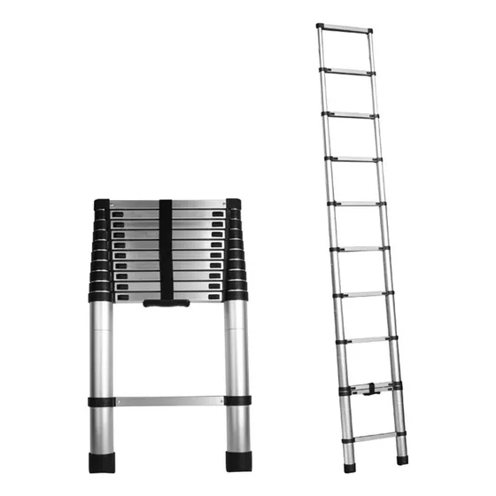 Escalera Telescópica Gadnic Extensible Aluminio Plegable 