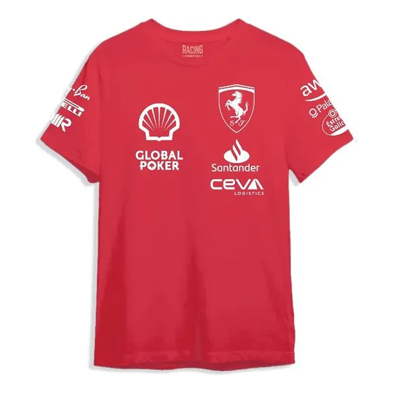Franela Algodon Ferrari F 1 Formula 1 Unisex 
