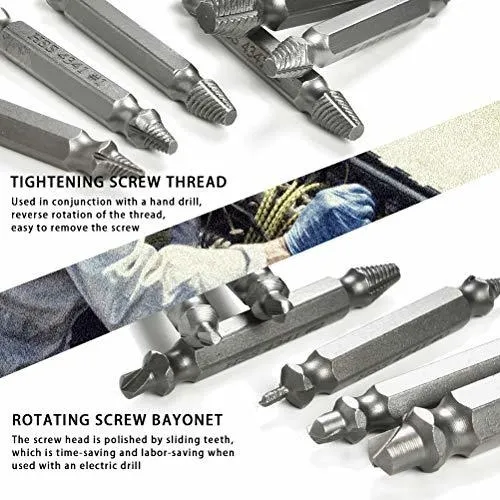 Juego Extractor Tornillo Dañado Atpwonz Su Kit Perno