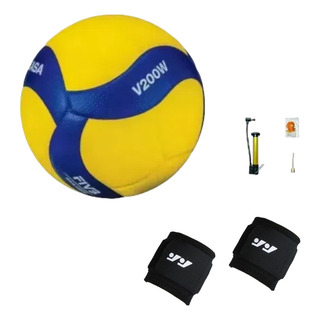 Voleibol V200wz Con Un Par De Muñequeras, 6 Piezasab Voleibol V200wz Con Un Par De Muñequeras, 6 Piezasab