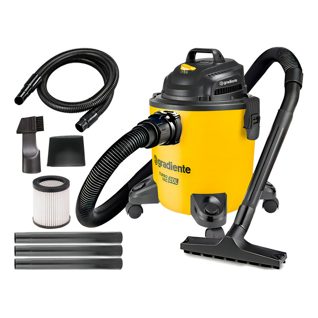 Aspirador Gradiente Turbo Vac 20l 1200w Com Soprador E Filtro Hepa Amarelo/preto 127v