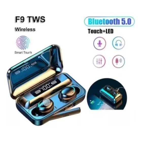 Audífonos Inalámbricos Bluetooth F9-5+power Bank **oferta**