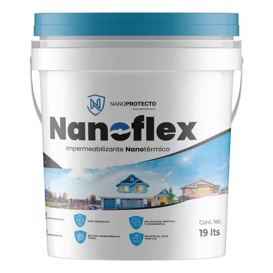 Nanoflex Nanoprotecto impermeabilizante aislante térmico 19L blanco Brillante