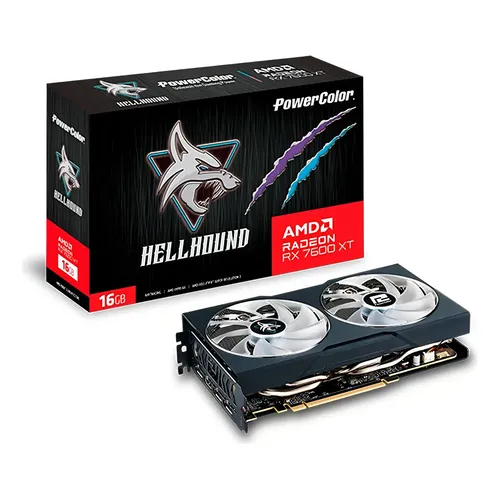Placa De Video Asrock Radeon Rx 7600 Xt Stl Oc 16gb Gddr6