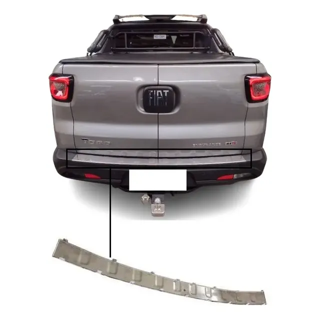 Revestimiento Pisadera Cromado Paragolpe Trasero Fiat Toro Volcano Freedom Original®