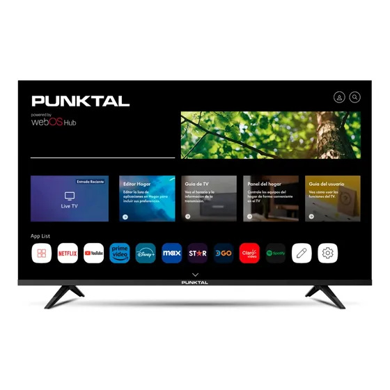 Televisor Led Smart Tv 55  Punktal Pk-55w4k 4k Frameless