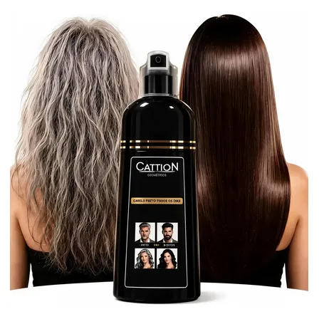 Shampoo Tintura Castanho Tonalizante 400ml Cabelos Brancos Castanho