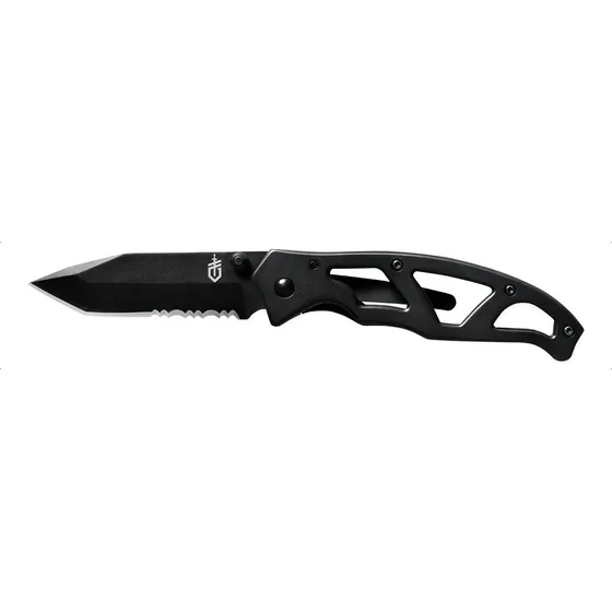 Navaja Gerber Paraframe I Punta Tanto Negro Dentado