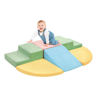 Conjunto De Blocos De Espuma Macia Kizland Climb & Crawl, 6 Conjunto De Blocos De Espuma Macia Kizland Climb & Crawl, 6