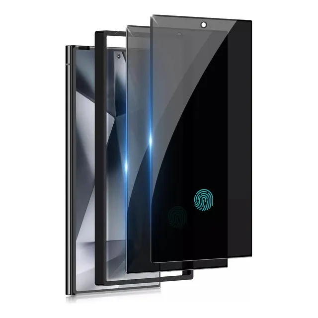Vidrio Anti Espia 9d Para Samsung S24 Ultra Funcion Huella