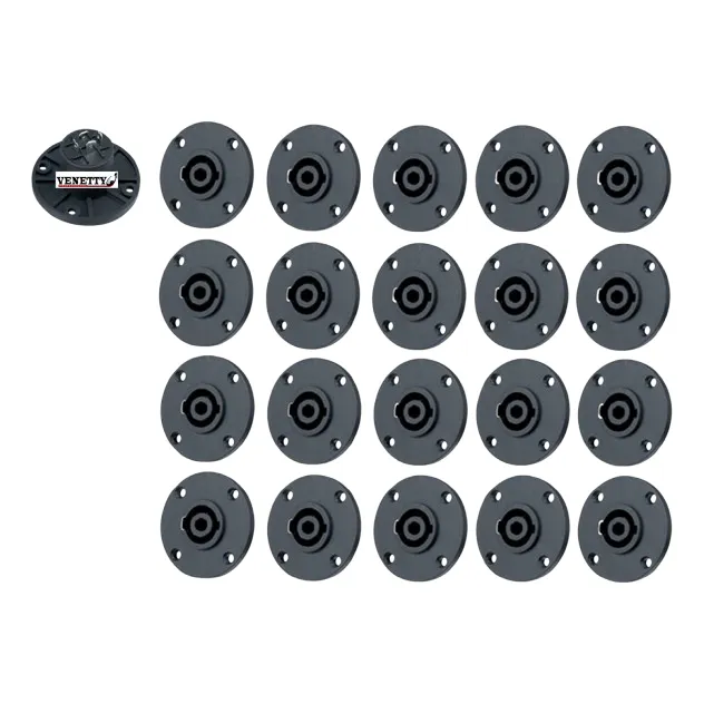 Paquete 20 Conector Venetty Speakon Buena Calidad ( Nl4 )