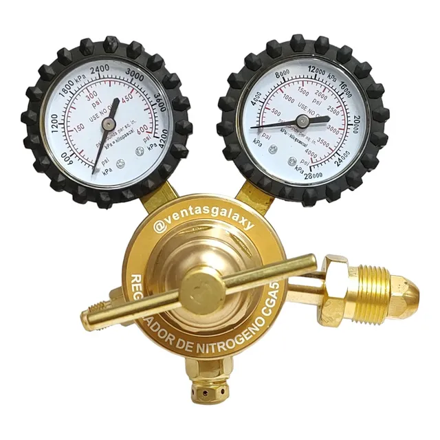 Regulador De Nitrógeno Manometro De 0-600 A 0-4000psi 1/4