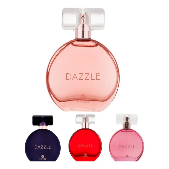 Perfume Feminino Dazzle Hinode - Escolha Sua Fragrância Favorita - 60ml - Dazzle, Dazzle Fucsia, Dazzle Color Vermelho & Dazzle Champagne.