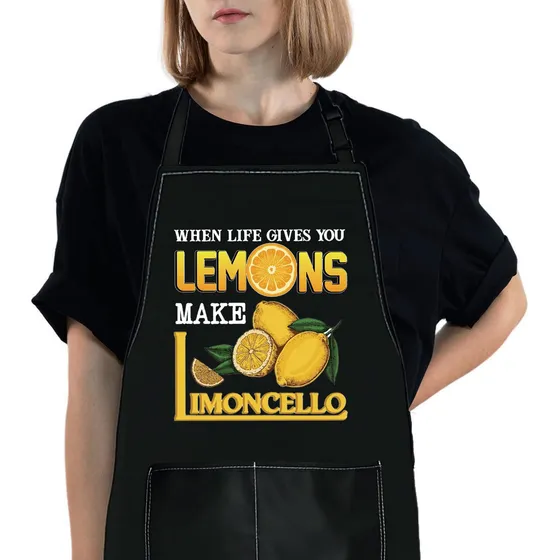 Delantal Cocina Limon Regalo Para Amante Cuando Vida
