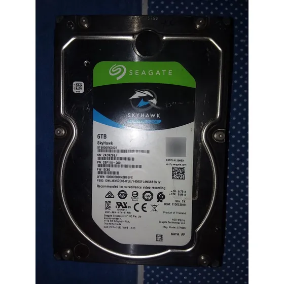 Disco Duro 6tb Seagate Skyhawk 3.5 Sata