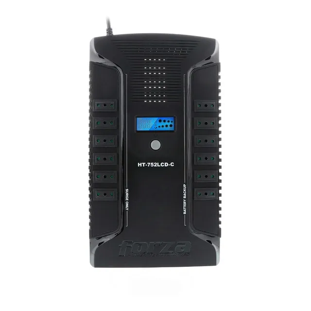 Ups Forza Interactiva Regulacion Ht-752lcd-c 750va 450w Color Negro