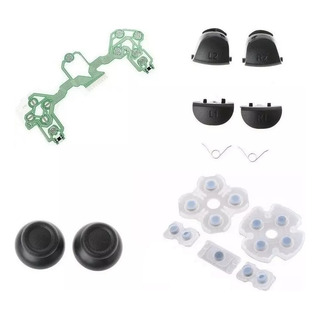 Kit Reparo Para Controle Ps4 Película R1 R2 L1 L2 Borrachas Kit Reparo Para Controle Ps4 Película R1 R2 L1 L2 Borrachas
