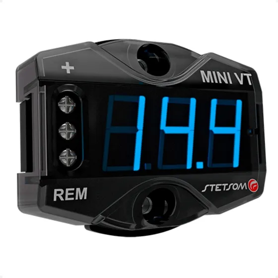 Mini Voltímetro Digital Som Automotivo Medidor De Bateria