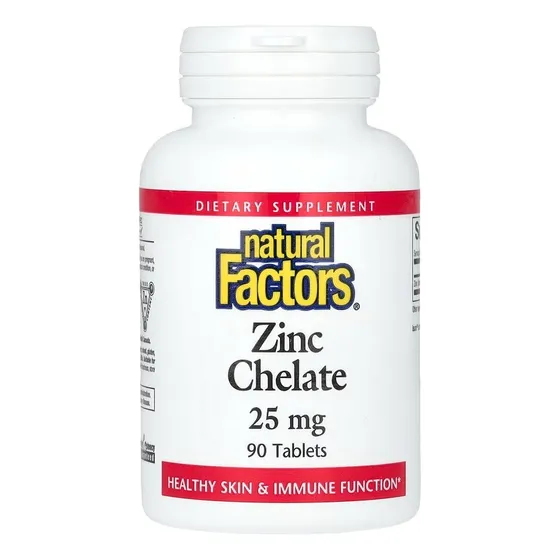 Quelato De Zinc 25 Mg X 90 Comprimidos Natural Factors
