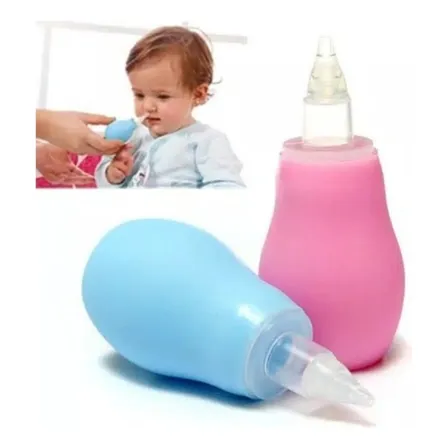Aspirador Nasal Bebé Manual Saca Mocos Flemas Azul O Rosa