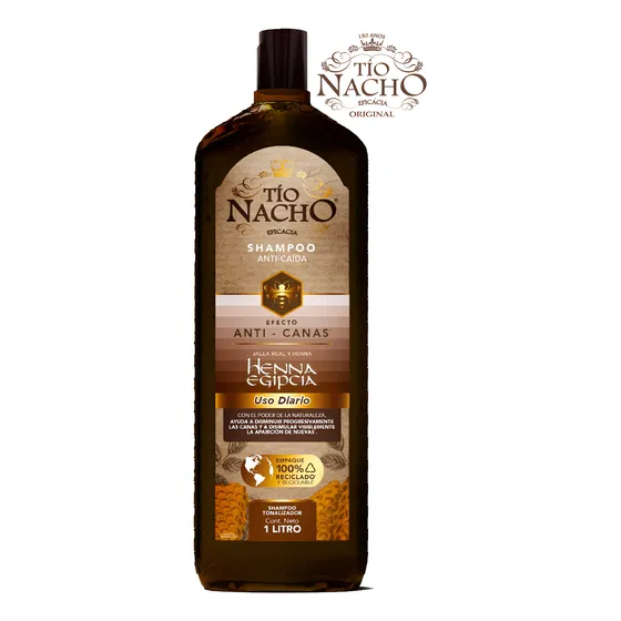 Champu Tio Nacho Anticanas Anticaida Henna Egipcia 1 Litro