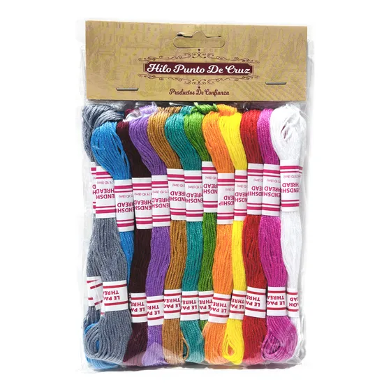 24 Madejas De Hilo Para Bordar Mouline Colores Surtidos