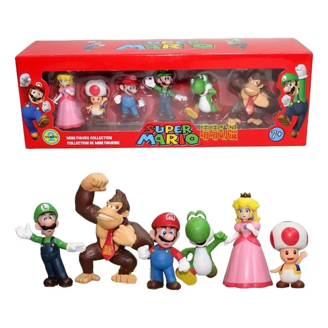 Super Mario Colección 6 Figuras