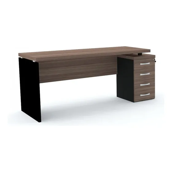 Mesa Para Escritório 4 Gavetas Pe40 Pandin Móveis  Wt