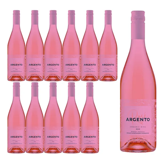 Vino Orgánico Rosé Bodegas Argento 750ml X 12 Bot. Quirino