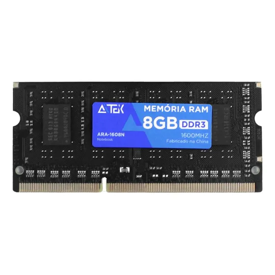 Memória Ram Ddr3 8gb 1600mhz Notebook Potente Envio Rápido