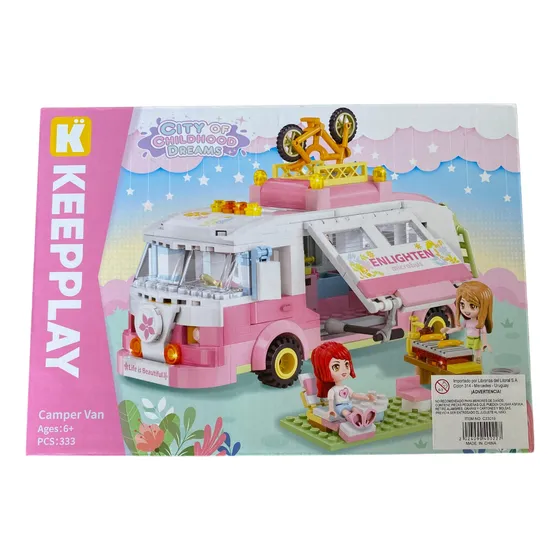 Bloques Para Armar Camper Van Casa Rodante Juego Encastre
