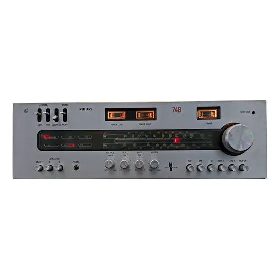 Receiver Philips Amplificador Rh 748 Stéreo C/ Bluetooth 5.1