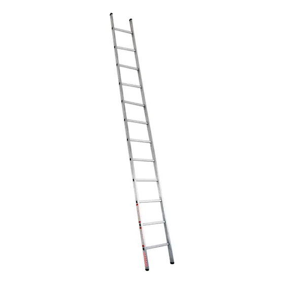 Escalera Recta De Aluminio 3.45m 12 Escalones 175kg Peldaños
