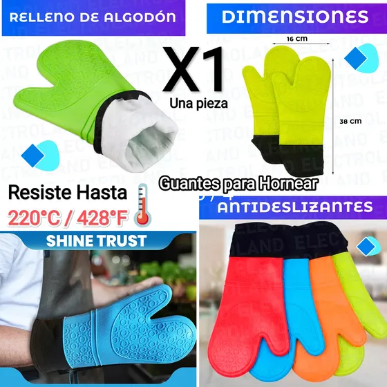Guantes Con Proteccion Para Horno ( 1 Guante )