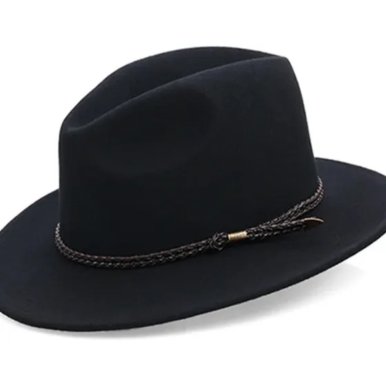 Sombrero Hombre Vaquero Pana Color Negro