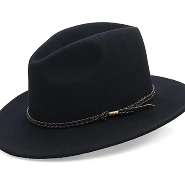 Sombrero Hombre Vaquero Pana Color Negro