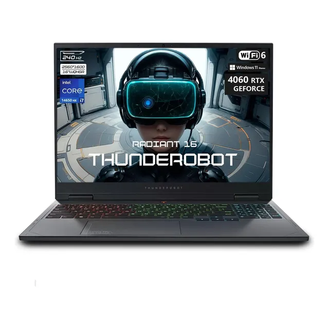 Thunderobot Radiant 16 2.5k 240hz I7-14650h Rtx4060 32gb+1tb Negro