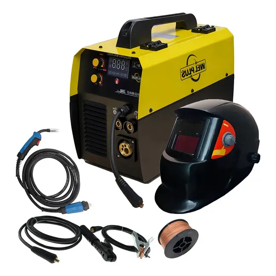 Kit Soldadora Mig Electrodo 200 Amp Gas No Gas Wel Plus Care | Cuotas sin interés