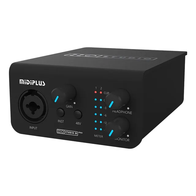 Amw Midiplus Studio M Pro Black Interfaz de audio USB Asio Color Negro