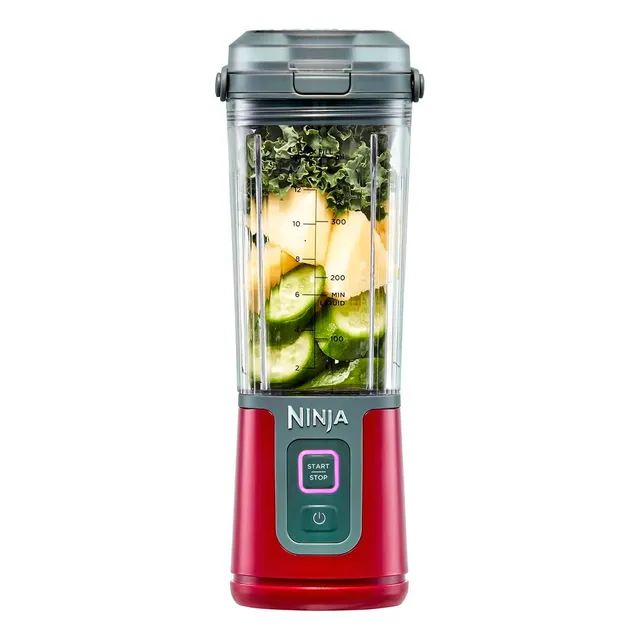 Licuadora Ninja Portátil 470ml Rojo Bc100cr Recargable Usb Rojo (Reacondicionado)