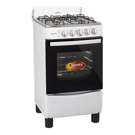 Cocina A Gas James Con Grill Electrico C 650 Mb Blanca (ch)