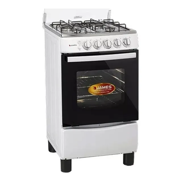 Cocina A Gas James Con Grill Electrico C 650 Mb Blanca (ch)