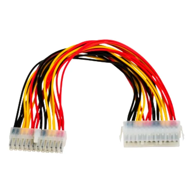 Cable Extension De Mb Delta 24 Pines Macho A Hembra 30 Cm.