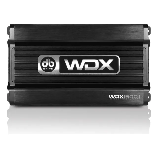 Amplificador de Audio Para Automóvil DB Drive WDX1500.1 WDX Series Clase D Monoblock 1 Canal 1500 Watts Color Negro