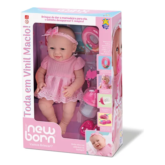 Boneca Diver New Born - Vamos Brincar