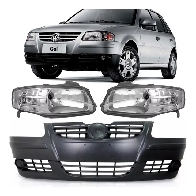 Paragolpe Delantero Con Opticas Vw Gol Power 2008 2009 2010